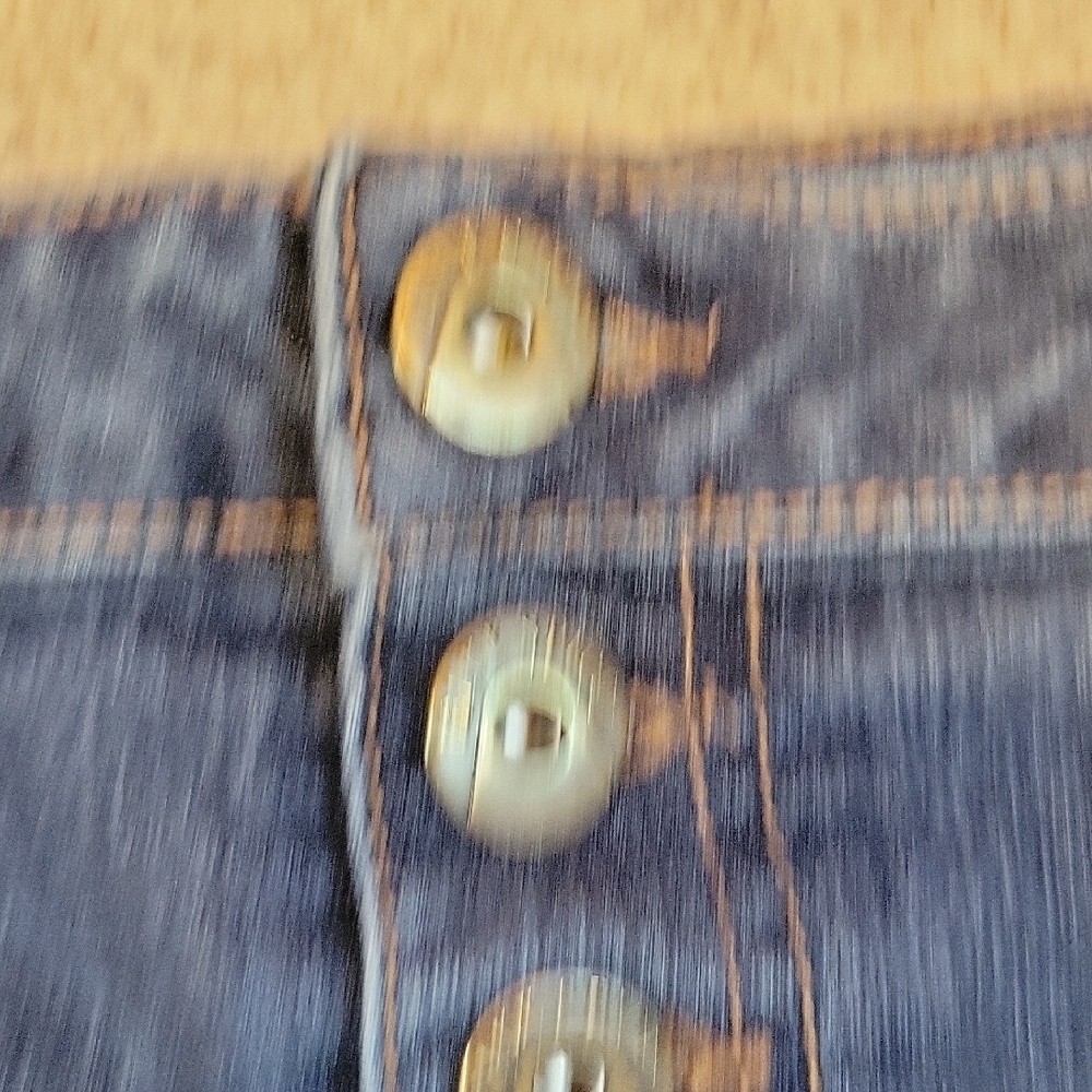 Blue Spice Jean Shorts Classic Blue Cut-Offs Size 13/14 - Picture 5 of 9